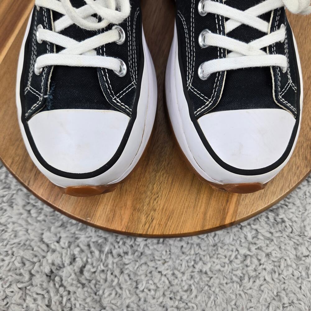 Converse Womens 9 Chuck Taylor Run Star Hike Hi Black White Y2K Daily Sneaker - Picture 6 of 14